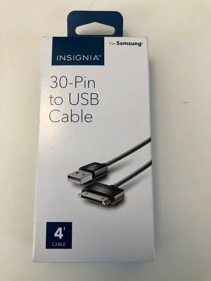 Insignia - 4ft 30-pin Charge-and-sync Cable